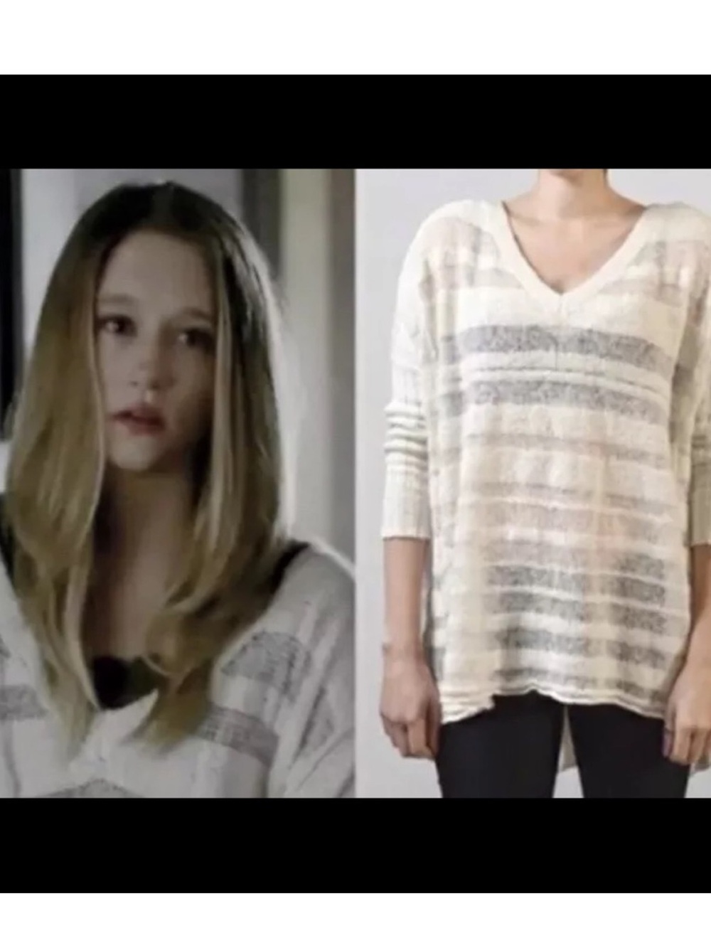 Free People Spending Time Pullover ASO Violet Harmon AHS Size-small